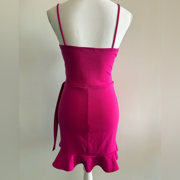 Lulu's Fuchsia Ruffle Mini Dress - Picture 7 of 10